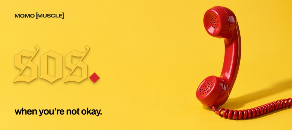 sos, the red phone on yellow.