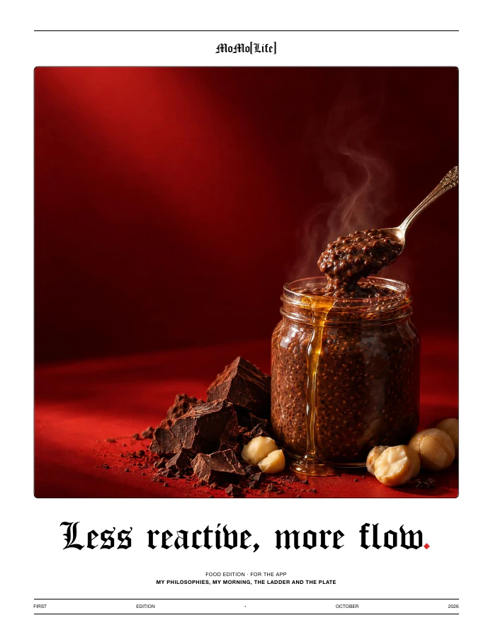 the cover of less reactive, more flow.