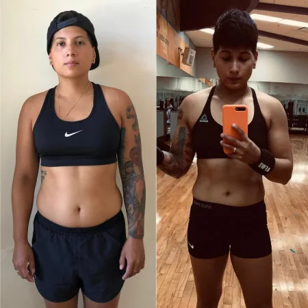 a fighter's before and after, from the momo[muscle] hall of fame