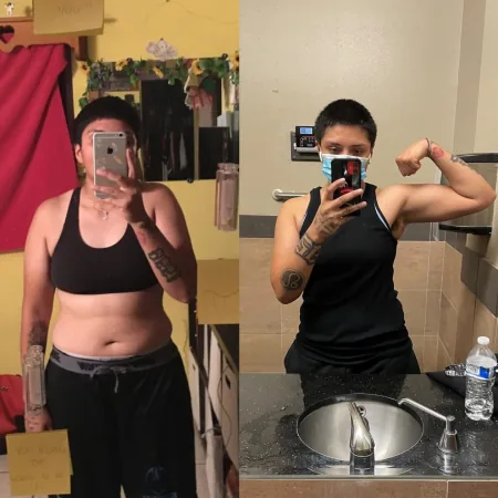 a fighter's before and after, from the momo[muscle] hall of fame