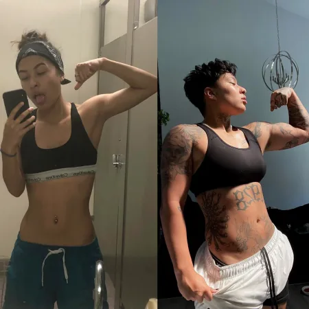 a fighter's before and after, from the momo[muscle] hall of fame