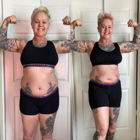 a fighter's before and after, from the momo[muscle] hall of fame