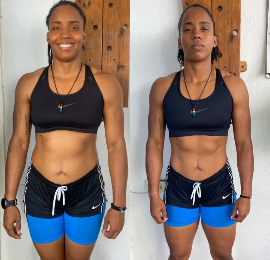a fighter's before and after, from the hall of fame.